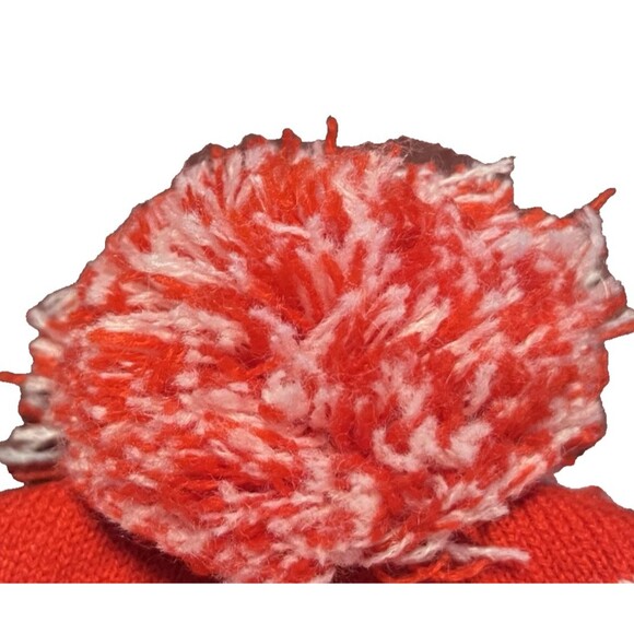 Vintage Coca-Cola Red Pom Pom Beanie Hat Made in USA Winter Knit Cap - Picture 4 of 8